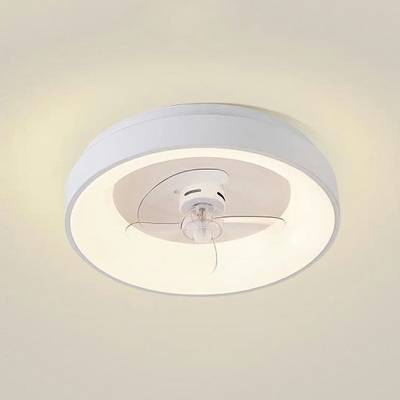 Flush Fan Light Fixtures Modern Style Flush Fan Light Acrylic for Bedroom