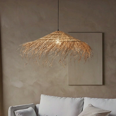 Hanging Lamps Modern Style Rattan Ceiling Lamps for Living Room