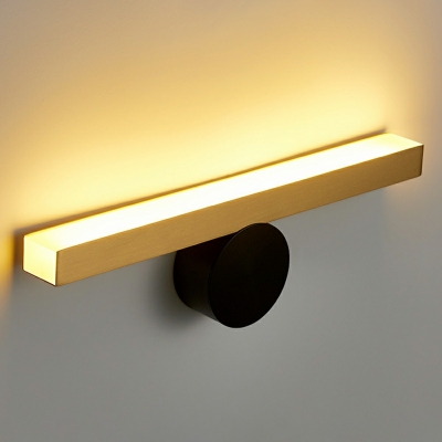 Linear Wall Light Contemporary Style Copper Bedroom Bathroom Wall Lighting Fixtures