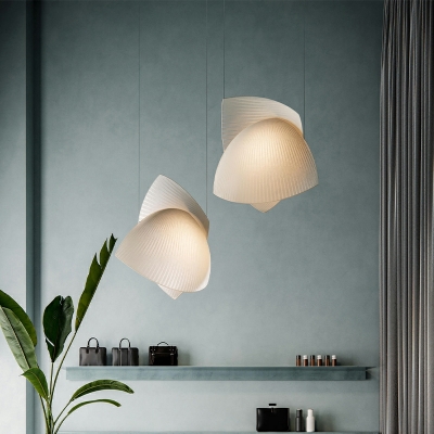 Pendant Light Modern Style Cloth Suspended Lighting Fixture for Bedroom