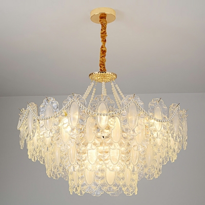 Pendant Light Traditional Style Pendant Chandelier Glass for Living Room