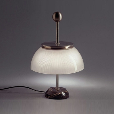 1 Light Nightstand Light Simplistic Style Bowl Shape Metal Warm Light Night Table Lamps