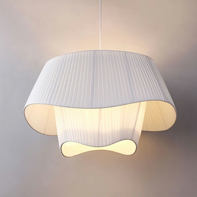 4 Light Ceiling Pendant Light Modern Style Geometric Shape Fabric Hanging Lamp Kit
