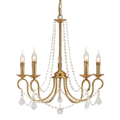 European Traditional Crystal Chandelier Creative Candle Chandelier