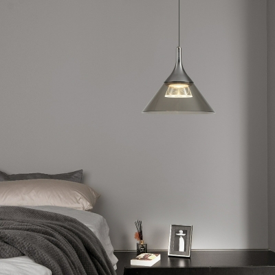 Minimalist Cone Single Pendant Nordic Modern Creative Acrylic Hanging Lamp