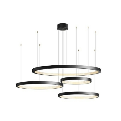 Nordic Minimalist Ring Chandelier Modern Creative LED Chandelier for Living Room