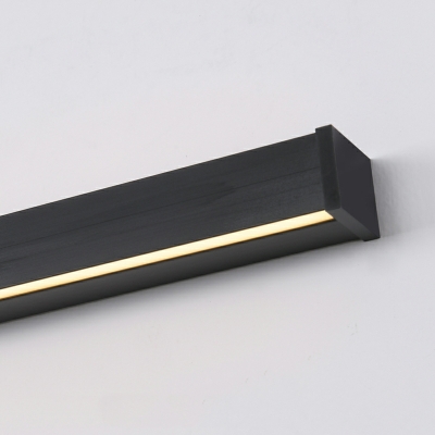 1 Light Sconce Lights Minimalism Style Linear Shape Metal Wall Mount Light Fixture