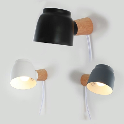 1 Light Wall Lighting Minimalism Style Geometric Shape Metal Sconce Lamp Fixtures