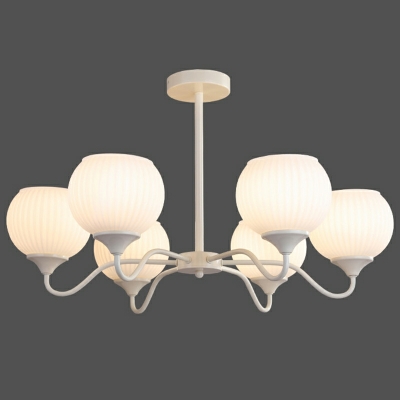 6 Light Pendant Light Fixtures Modern Style Geometric Shape Metal Chandelier Lighting Fixtures