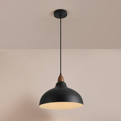 Dome Suspended Lighting Fixture Modern Style Suspension Light Metal for Bedroom