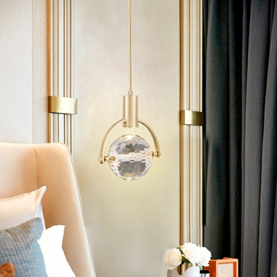 Pendant Light Modern Style Crystal Material Pendant Lighting Fixtures for Living Room