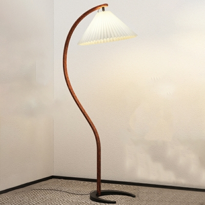 Standard Lamps Modern Style Floor Lamps Cloth for Bedroom