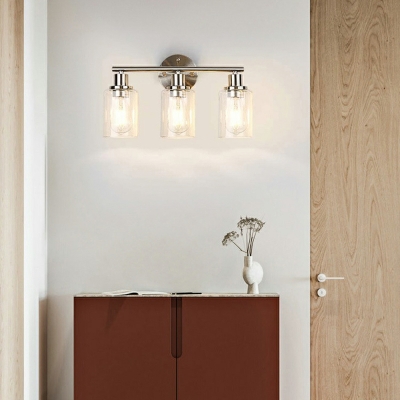 3 Light Wall Lighting Loft Style Cylinder Shape Metal Sconce Light Fixtures