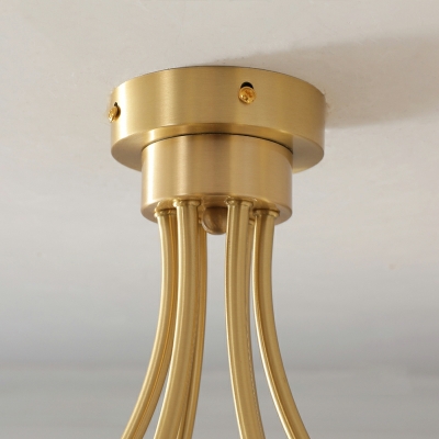 8 Light Flush Light Fixtures Modernist Style Ball Shape Metal Ceiling Mounted Lights
