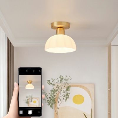 Nordic Style LED Celling Light Modern Style Glass Flushmount Light for Bedroom