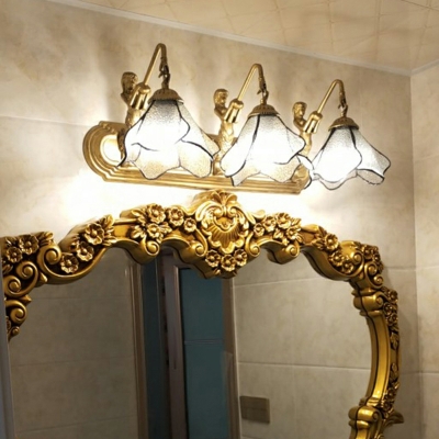 Vanity Lights Traditional Style Glass Wall Vanity Light for Bathroom