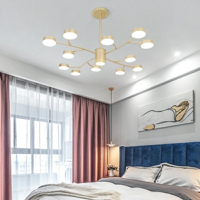 18 Light Flush Light Fixtures Contemporary Style Cylinder Shape Metal Ceiling Mounted Lights