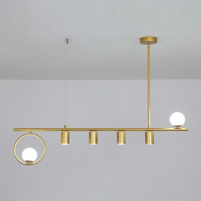 6 Light Ceiling Pendant Light Modern Style Ball Shape Metal Hanging Lamp Kit