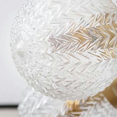 8 Light Flush Light Fixtures Traditional Style Ball Shape Metal Ceiling Mounted Lights
