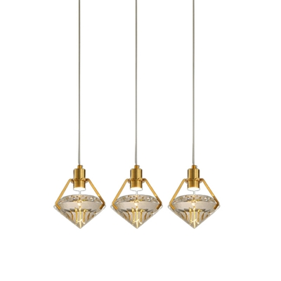 Modern Diamond Crystal Single Pendant Creative LED Hanging Lamp