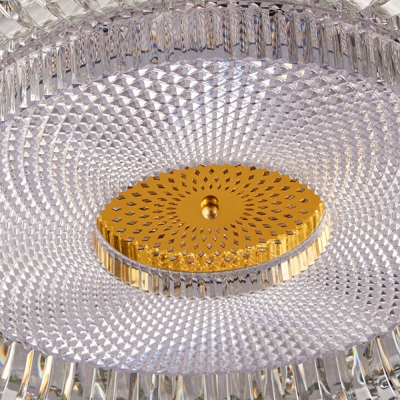 Modern Romantic Crystal Ceiling Lamp Nordic Light Luxury Round LED Ceiling Light Fixture