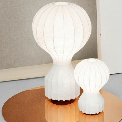 Modern Silk Nightstand Lamps Fabric Bedside Reading Lamps for Hotel Bedroom