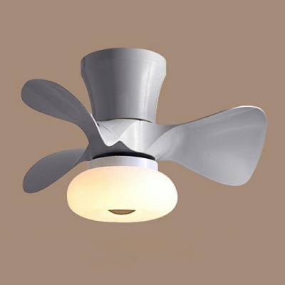Nordic Minimalist Macaron Ceiling Mounted Fan Light Creative LED Fan Light