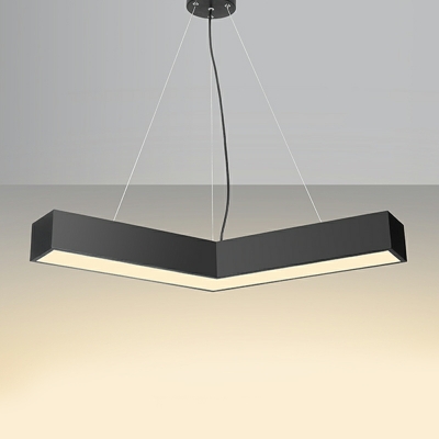 1 Light Ceiling Pendant Light Modern Style Geometric Shape Metal Hanging Lamp Kit
