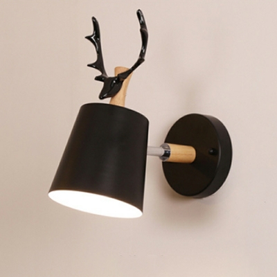 1 Light Wall Lamp Simplistic Style Bell Shape Metal Sconce Light Fixtures