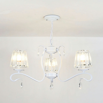 8 Light Pendant Chandelier Minimalism Style Bell Shape Metal Hanging Lamp Kit