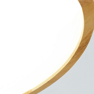 Acrylic Geometric Flush Mount Light Contemporary LED Ceiling Flush Mount in Wood