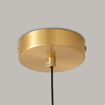 Copper Gourd Ceiling Hanging Lamps Modern Style Pendant Lighting Glass for Bedroom