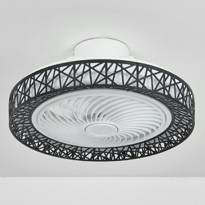 Flush Light Fixtures Modern Style Flush Mount Fan Lamps Acrylic for Living Room