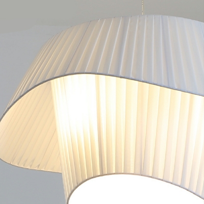 1 Light Ceiling Pendant Light Modern Style Geometric Shape Fabric Hanging Lighting Fixtures