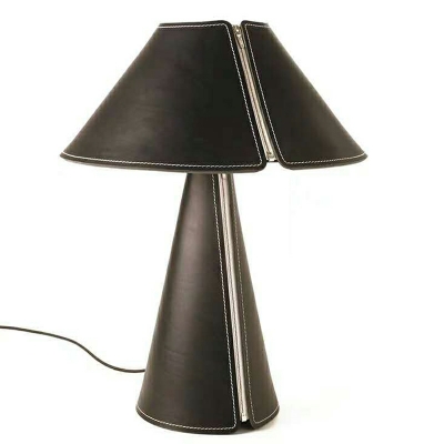 1 Light Nightstand Lights Simplistic Style Cone Shape Metal Night Table Lamps