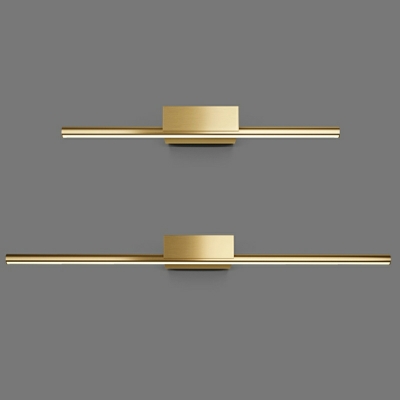1 Light Sconce Lights Simplistic Style Linear Shape Metal Wall Mounted Lamp