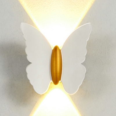 1 Light Wall Lighting Minimalism Style Butterfly Shape Metal Sconce Light Fixtures