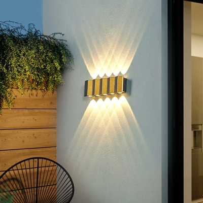 5 Light Sconce Lights Minimalism Style Rectangle Shape Metal Wall Mount Light Fixture