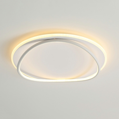 Modern Minimalist LED Ceiling Lamp Creative Geometric Metal Flushmount Ceiling Light