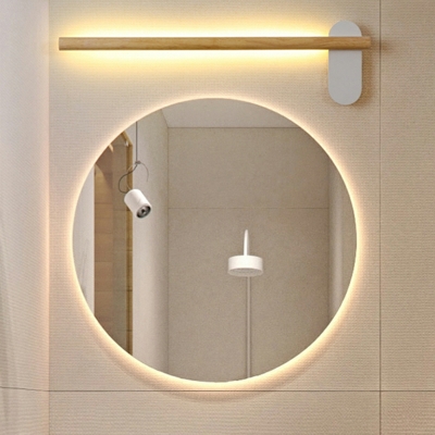 Vanity Light Contemporary Style Wood Vanity Mirror Lights for Bathroom
