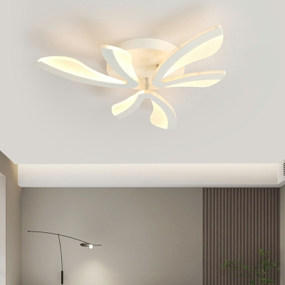 15 Light Flush Light Fixtures Simple Style Geometric Shape Metal Ceiling Mounted Lights