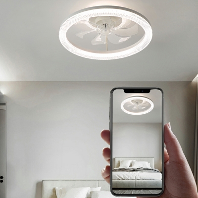 2 Light Flush Light Fixtures Minimalist Style Ring Shape Metal Ceiling Mounted Lights
