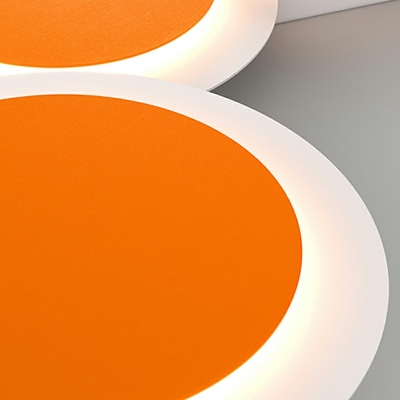 Creative Nordic Macaron LED Wall Lamp Circle Long Strip Acrylic Wall Sconce for Sofa Side Bedside