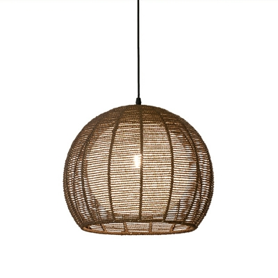 Dining Room Rattan Chandelier Simple Modern Study Balcony Creative Tatami Hanging Lamps