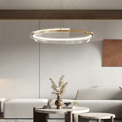 Postmodern Simple LED Chandelier Creative Metal Chandelier for Living Room