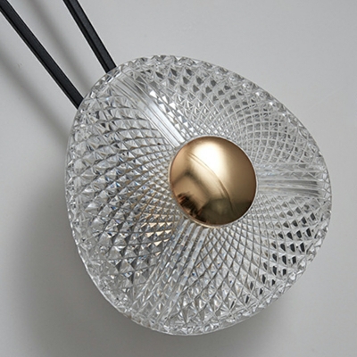 1 Light Wall Lights Minimalism Style Geometric Shape Metal Sconce Lamp Fixtures