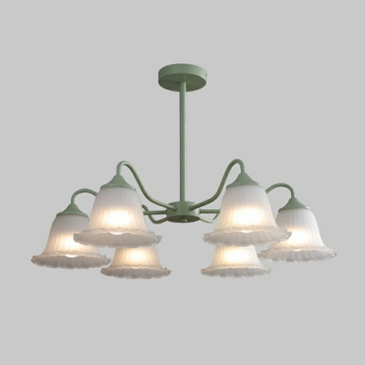 6 Light Pendant Light Fixtures Modern Style Geometric Shape Metal Chandelier Lighting Fixtures