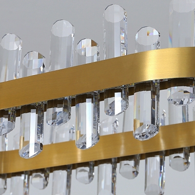 Light Luxury Crystal Chandelier Modern Creative Multi-layer Ring Chandelier