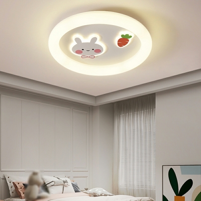 Lovely Rabbit  LED Light Fixture Acrylic Ceiling Mount Light