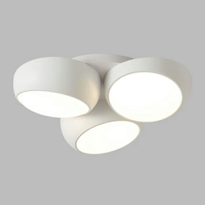 Multi-Light Flush Light Fixtures Modern Style Geometric Shape Metal Ceiling Mounted Lights